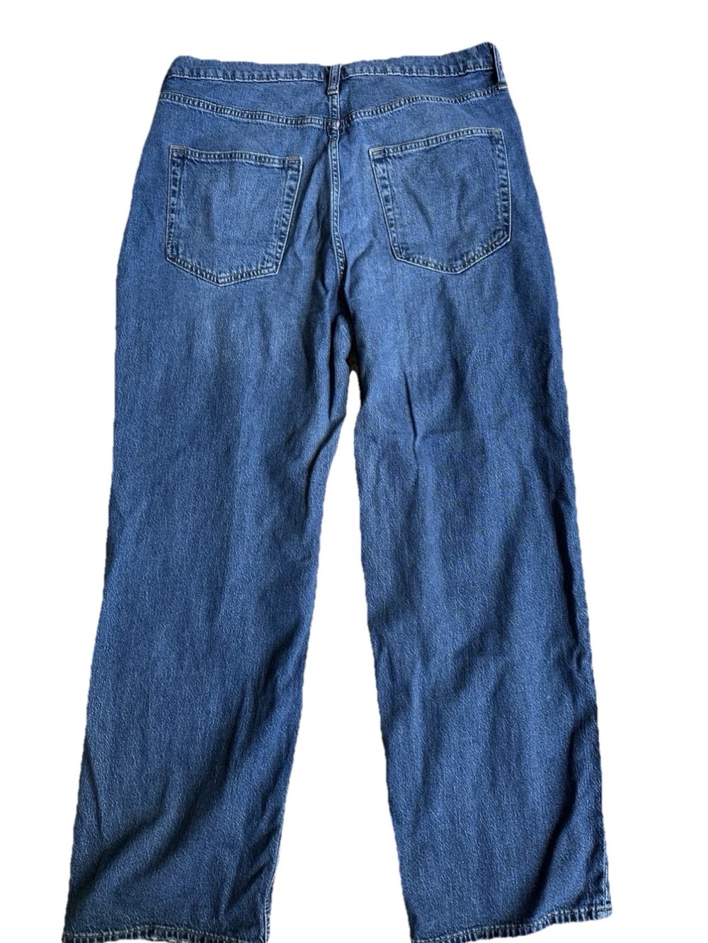 Gap Women's Blue Loose High Rise Denim Jeans Size 32/ 14S - Picture 2 of 9